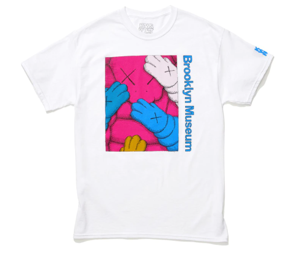 KAWS Brooklyn Museum URGE T-shirt White/Magenta