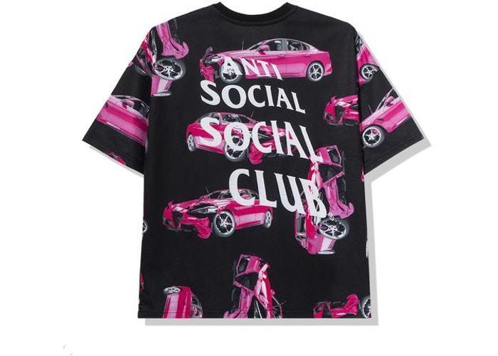 Anti Social Social Club 3AM On Melrose All Over Tee Black/Pink