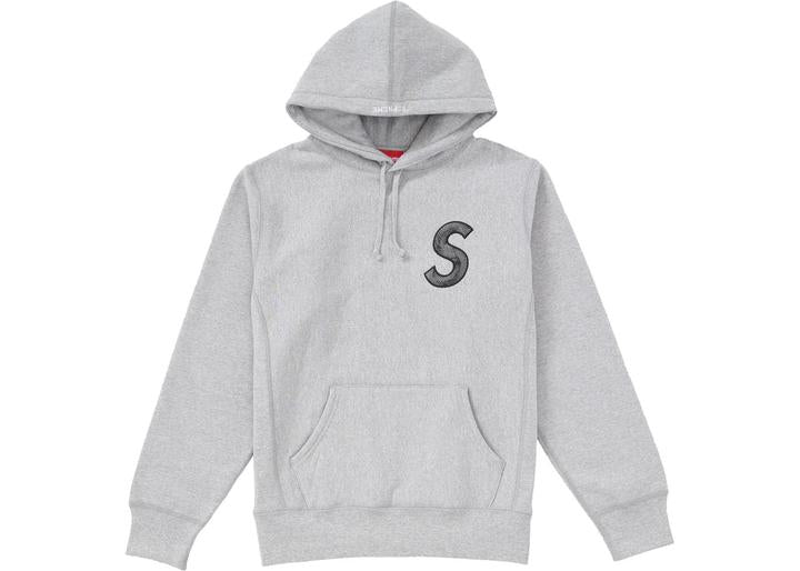 Supreme S Logo Hooded Sweatshirt (FW18) Heather Grey