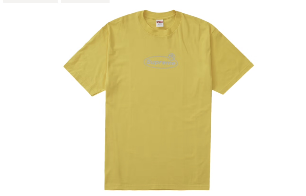 Supreme Warning Tee Yellow