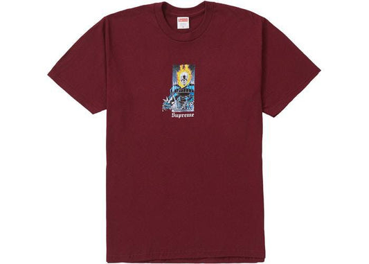 Supreme Ghost Rider Tee Burgundy