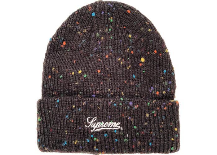 Supreme Colored Speckle Beanie Brown