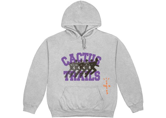 Travis Scott Running Wild Varsity Hoodie Heather Grey