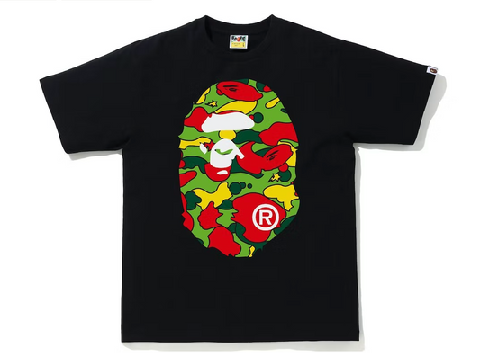 BAPE Sta Camo Big Ape Head Tee Black/Multi