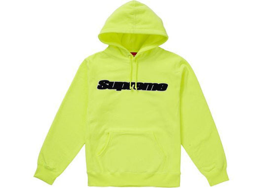 Supreme Chenille Hooded Sweatshirt Bright Yellow