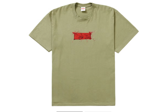 Supreme Ralph Steadman Box Logo Tee Light Olive