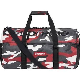 Supreme Duffle Bag (SS21) Red Camo