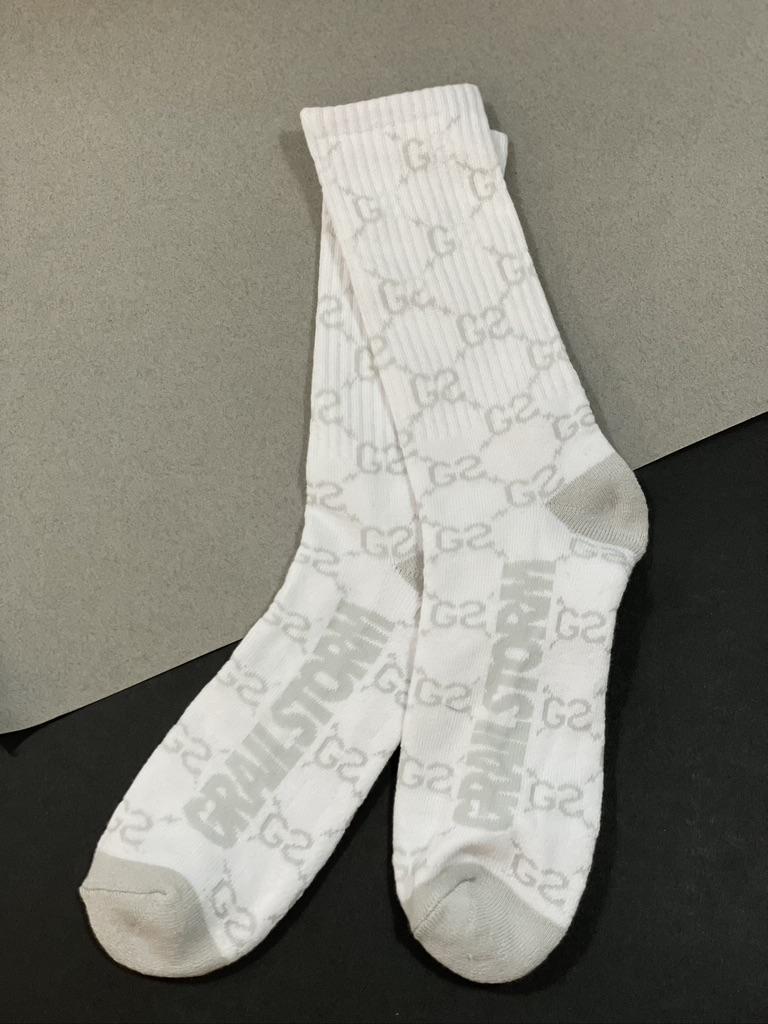 Grailstorm White/Grey Socks
