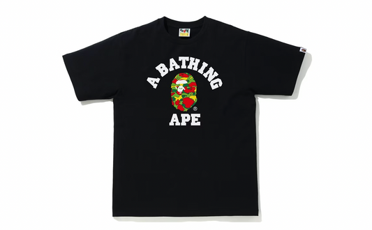 BAPE Sta Camo College Tee Black/Multi