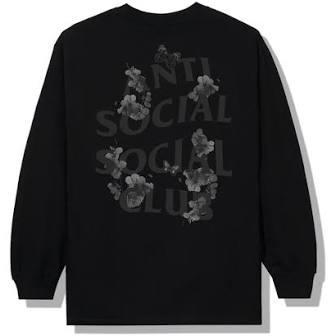 Anti Social Social Club Dramatic Long Sleeve Tee Black