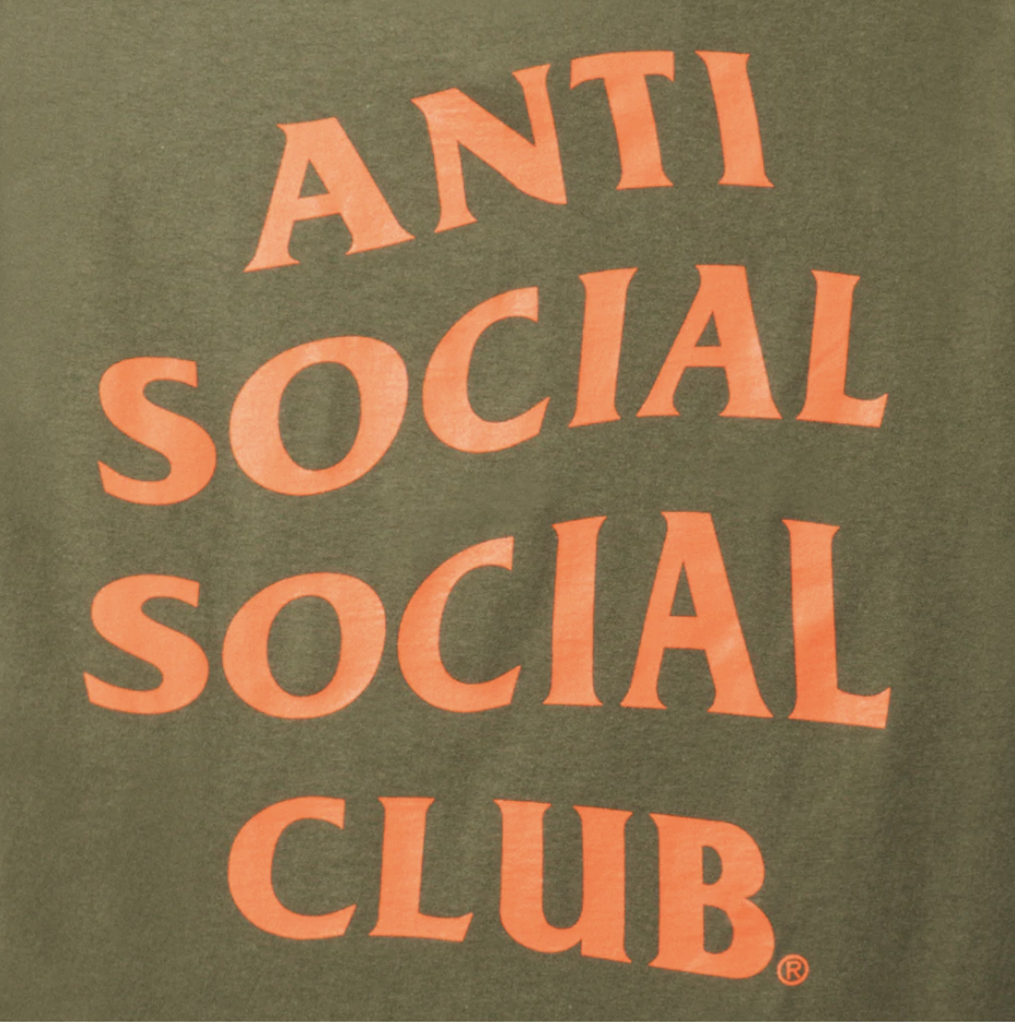 Anti Social Social Club X Undefeated Paranoid Olive Tee