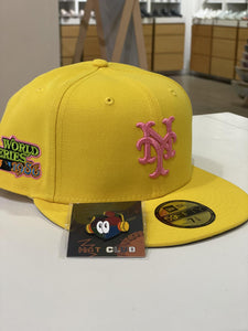 Hat Club ExcIusive New Era 59Fifty New York Mets Pink Lemonade ( With Pin)