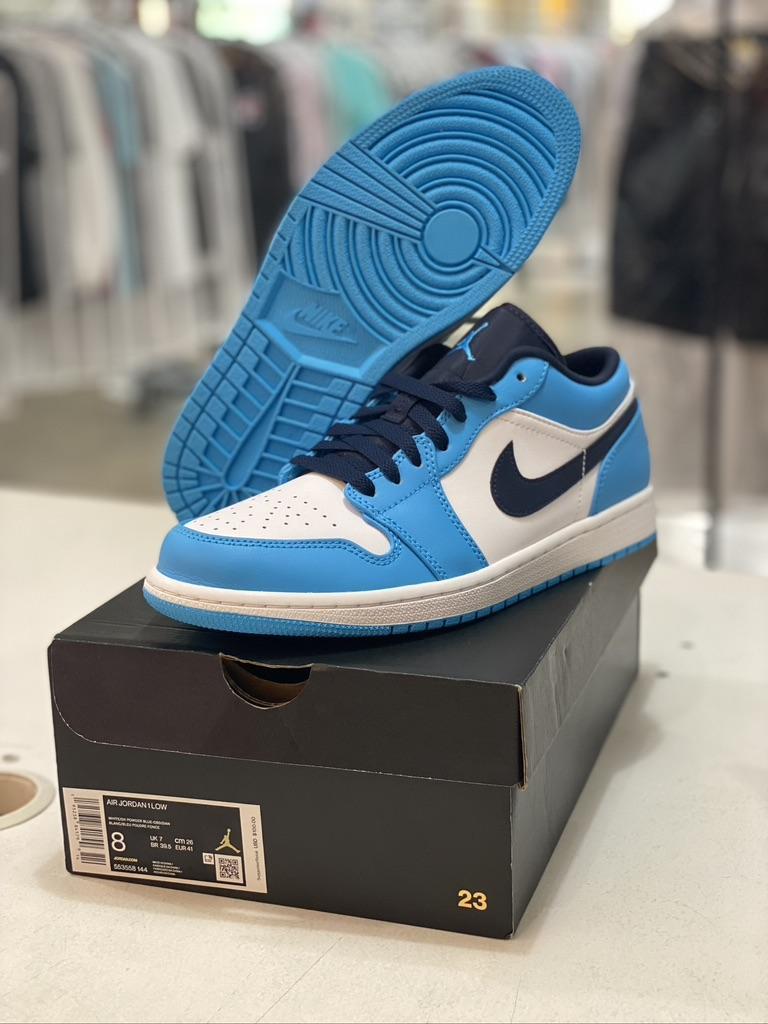 Jordan 1 Low UNC (2021) - 553558 144 (Pre-owned)