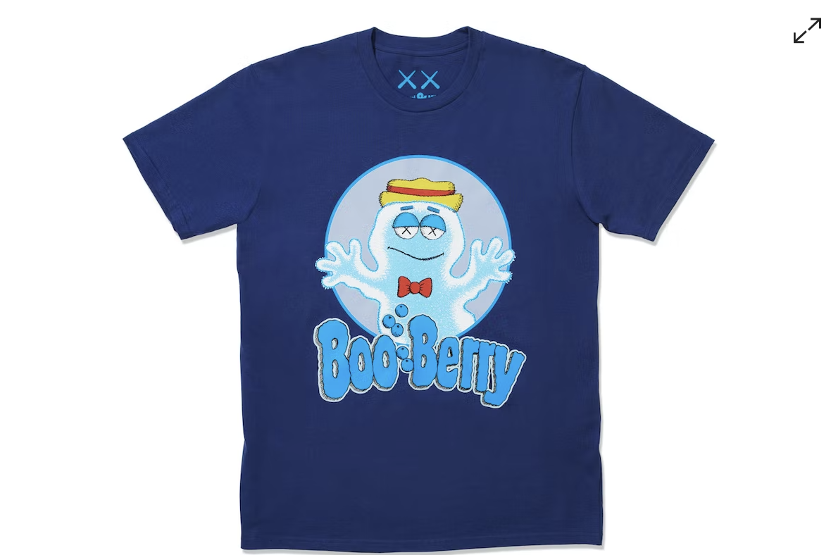 KAWS x Monsters Boo Berry T-shirt Blue