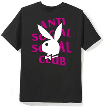 Load image into Gallery viewer, Playboy Anti Social Social Club Tee Black