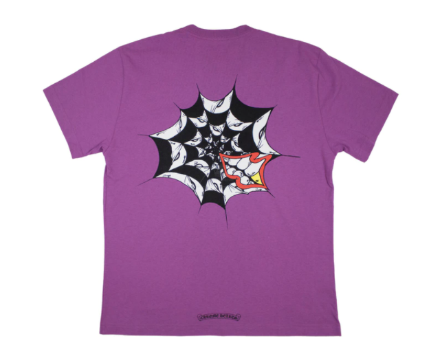 Chrome Hearts Matty Boy Spider Web T-shirt Purple