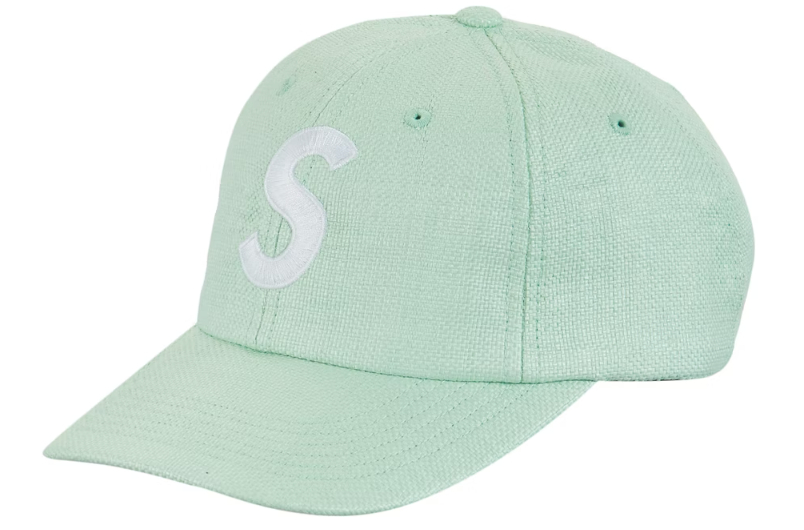 Supreme Raffia S Logo 6-Panel Green