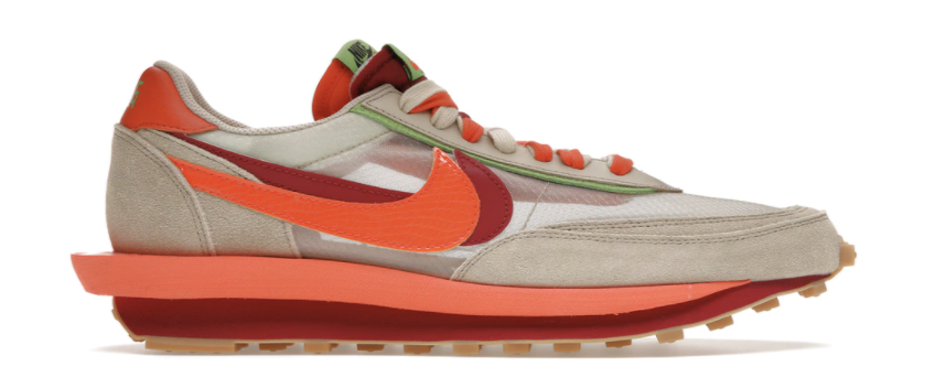 Nike LD Waffle sacai CLOT Net Orange Blaze