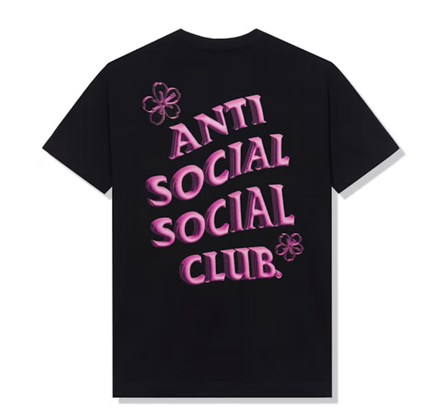 Anti Social Social Club Coral Crush T-shirt Black