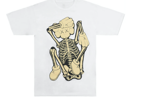 KAWS SKELETON NEW FICTION T-shirt Bone