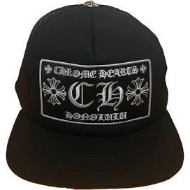 Chrome Hearts Honolulu Exclusive CH Trucker Hat Black/black