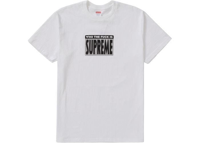Supreme Who The Fuck Tee White