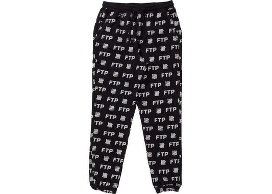 FTP x Undefeated All Over Sweatpant Black