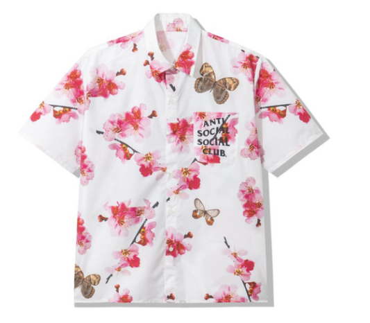 Anti Social Social Club Woody Button Up White