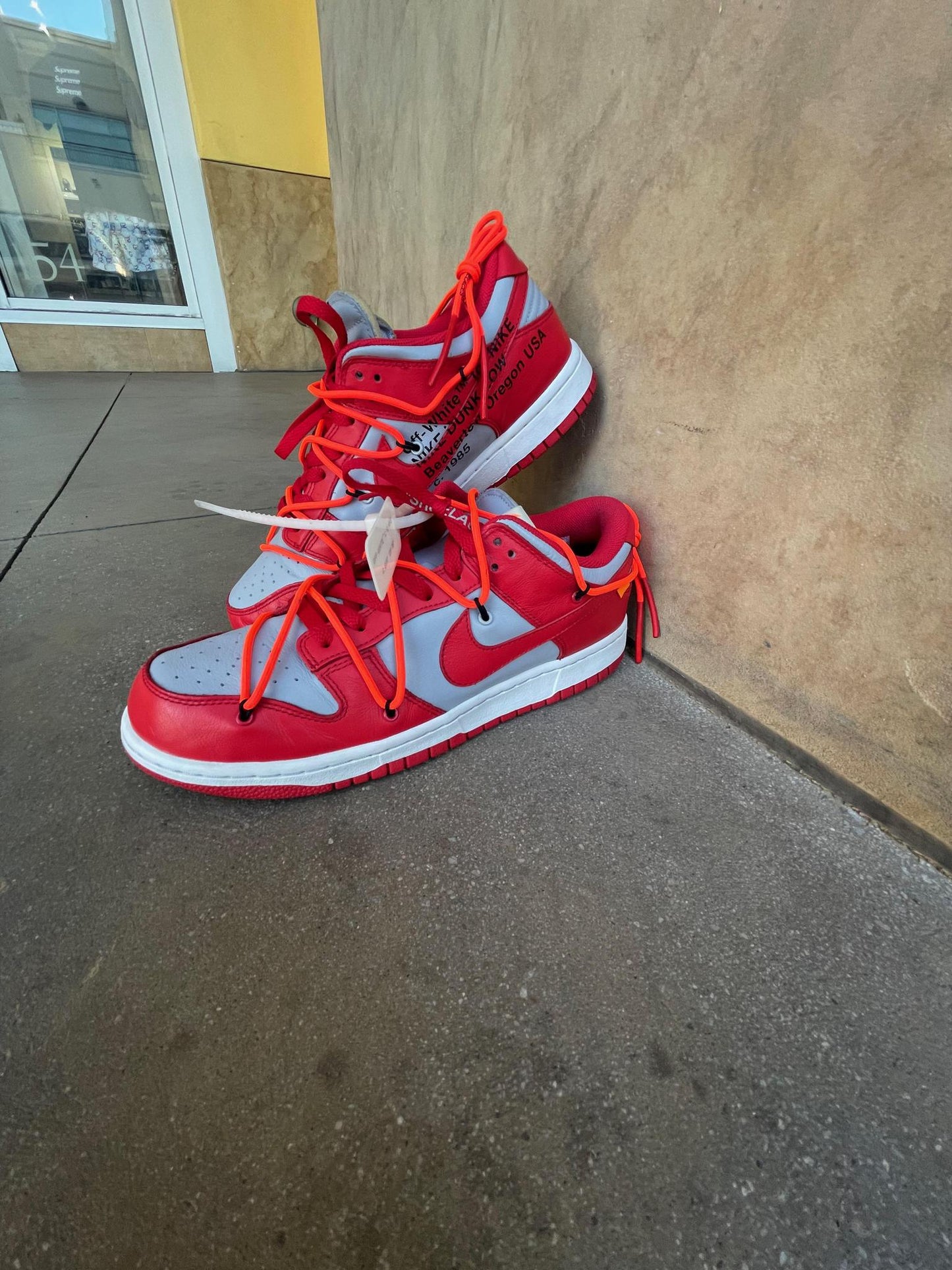 Nike Dunk Low Off-White University Red Pre-Owned