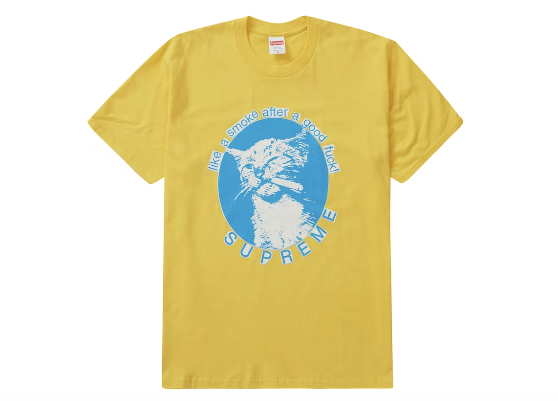 Supreme Smoke Tee (SS23) Yellow