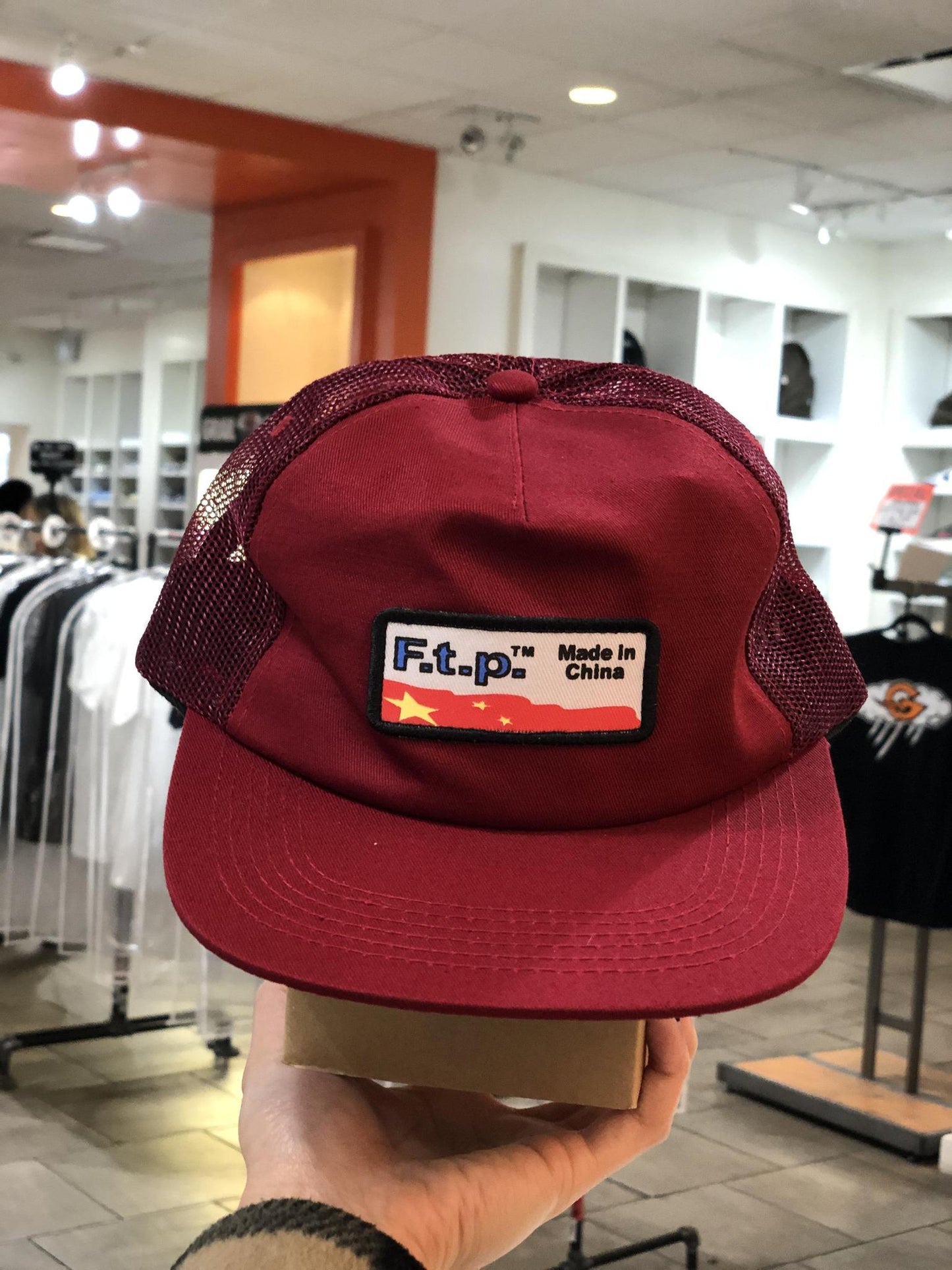 FTP Made In China Trucker Hat Red