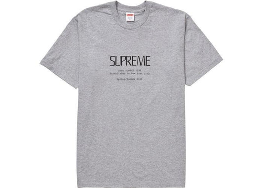 Supreme Anno Domini Tee Heather Grey