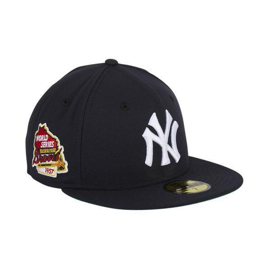 New Era 59Fifty New York Yankees 1957 World Series Patch Hat - Navy