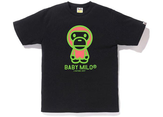 BAPE Neon Baby Milo Tee Black/Yellow