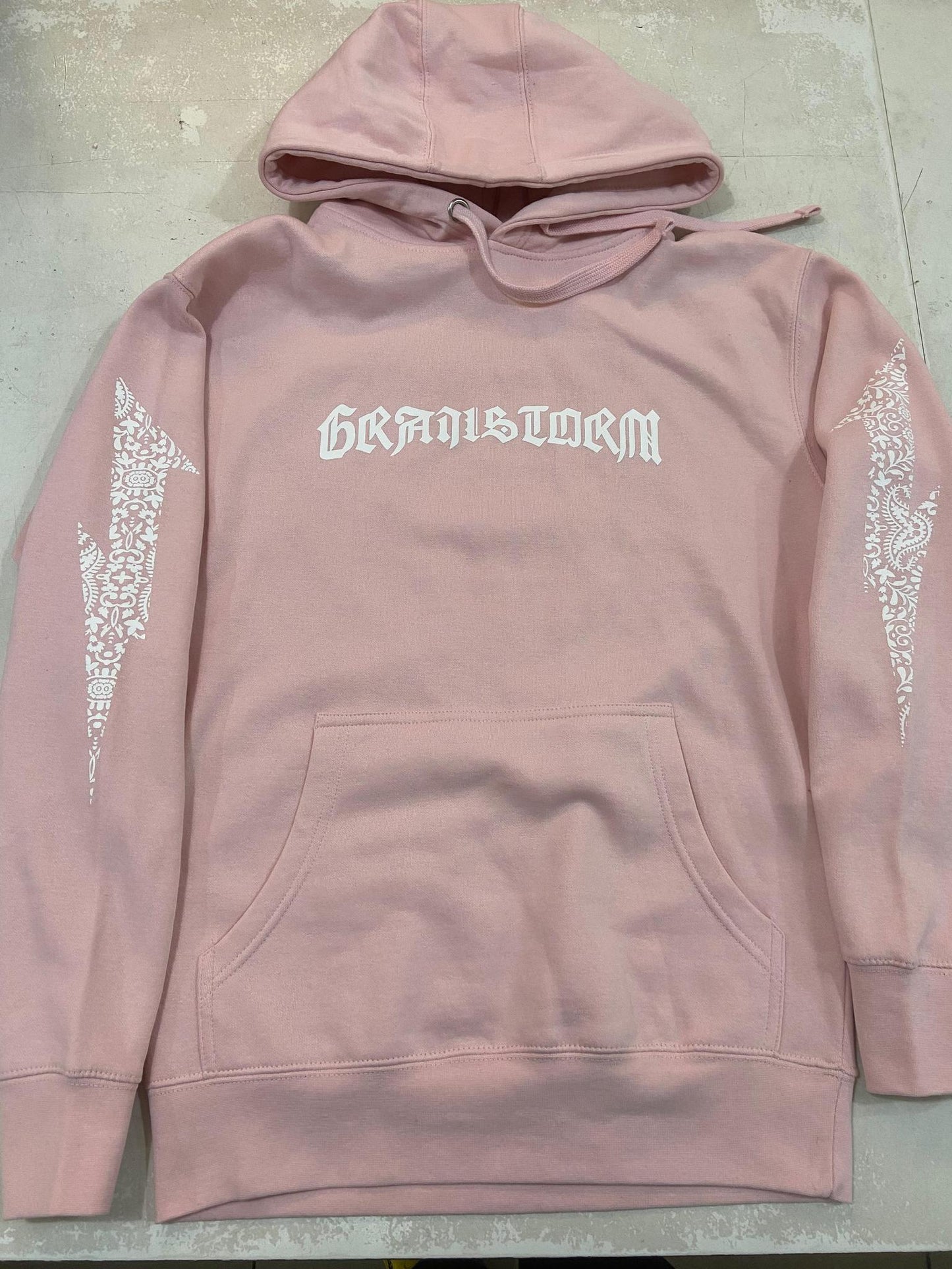 Grailstorm Paisley Hoodie Pink/White