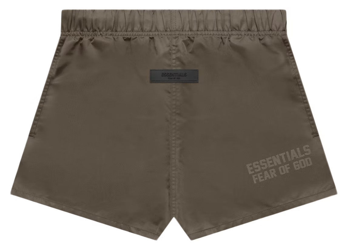 Fear of God Essentials Nylon Running Shorts Wood