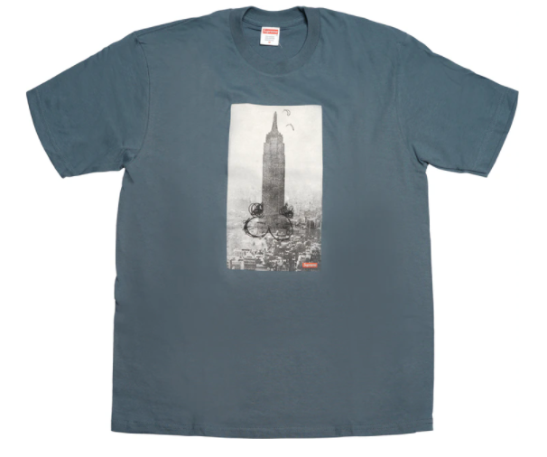 Supreme Mike Kelley The Empire State Building Tee Slate