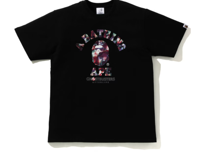 BAPE x Ghostbusters Camo College Tee Black