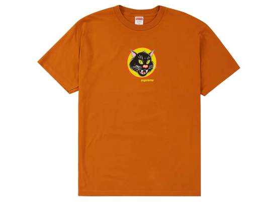 Supreme Black Cat Tee Burnt Orange