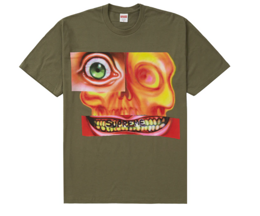 Supreme Face Tee Light Olive