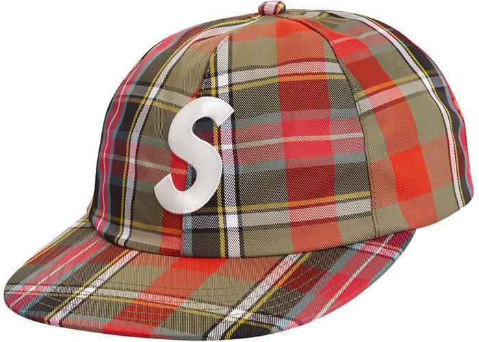 Supreme Gore Tex S logo 6 panel Plaid