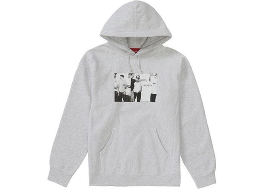 Supreme Classic Ad Hooded Sweatshirt Grey