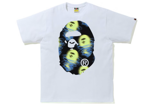 BAPE Storm Big Ape Head Tee White/Black