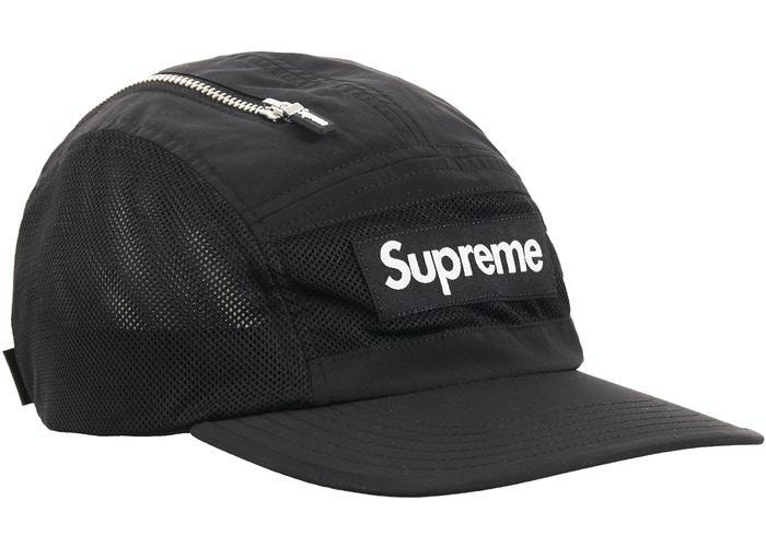 Supreme Zip Mesh Camp Cap (FW20) Black