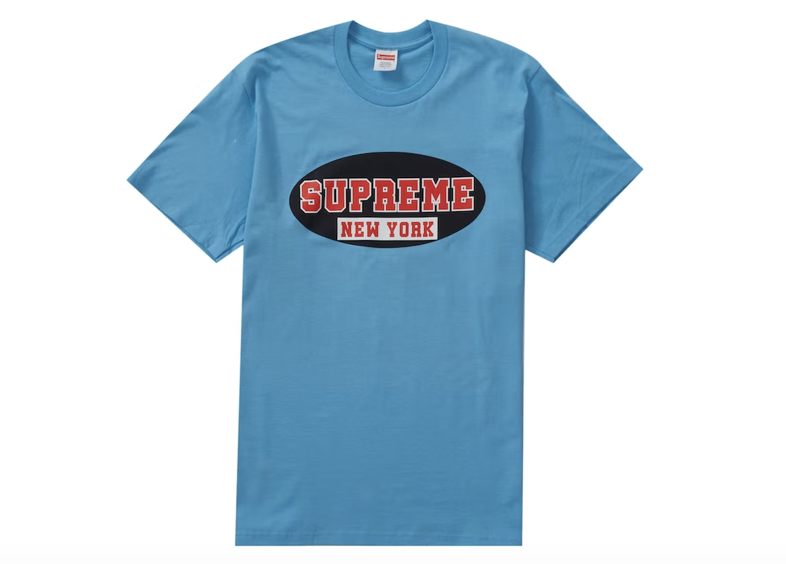 Supreme New York Tee Bright Blue