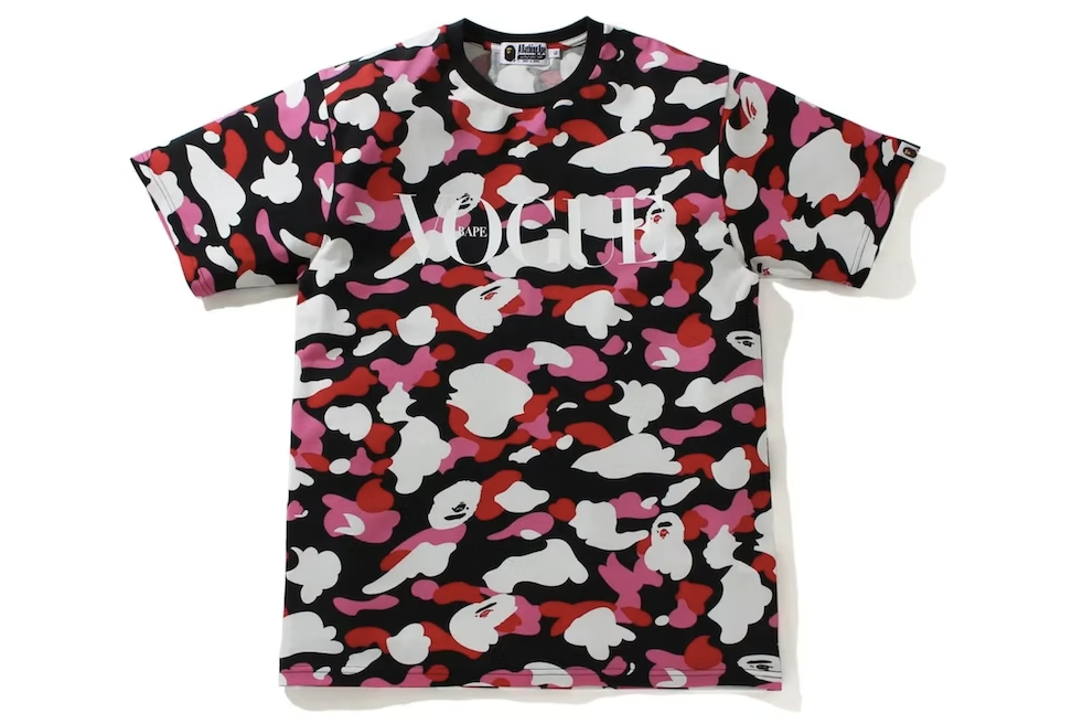 BAPE x VOGUE ABC Camo Tee Black Pink White