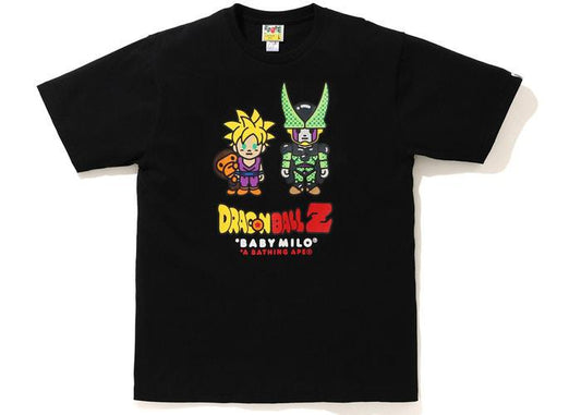 BAPE x Dragon Ball Z Baby Milo Son Gohan & Cell Tee Black