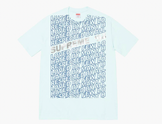 Supreme Respected Tee Pale Blue