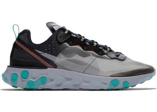 Nike React Element 87 Black Neptune Green