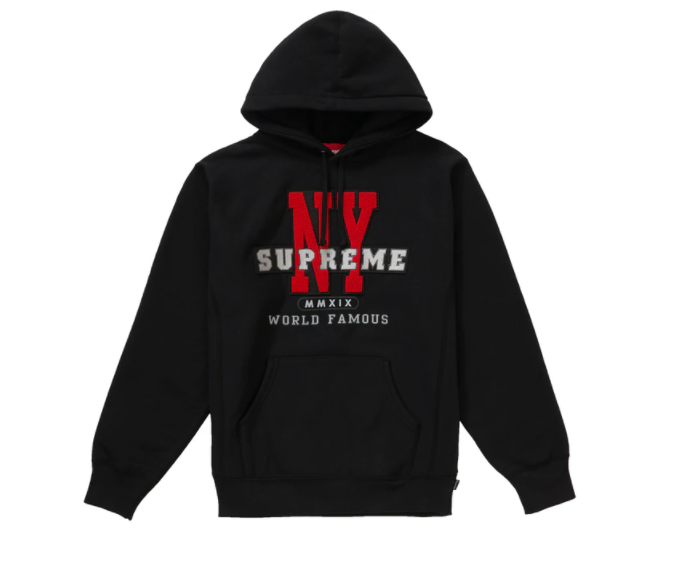 Supreme NY Hooded Sweatshirt Black